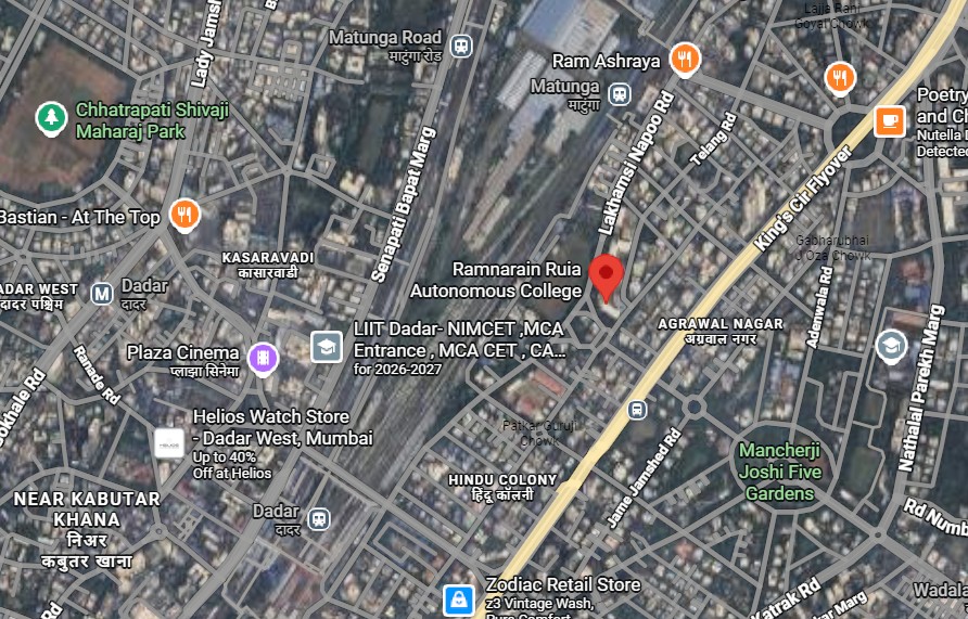 Ruia College Map Location